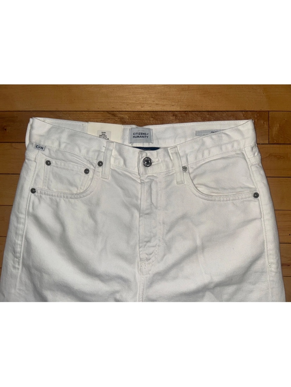 NEW! CITIZENS OF HUMANITY Paloma Wide-Leg Baggy Jean Soft White Size 26 - Picture 6 of 7